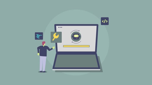 Agentic Ai code assistant autonomously updating software versions, generate dynamic code and continuously debugging to accelerate software engineering efficiency.