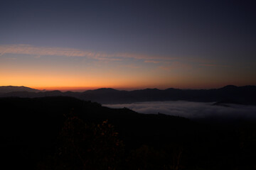 Obraz premium sunrise over the mountains