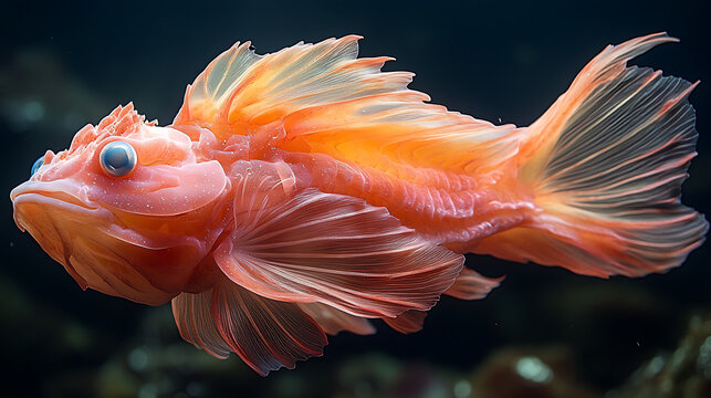 Blobfish's gelatinous body adapting to high-pressure environments 