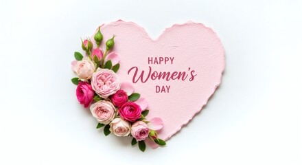 Women's Day Floral Heart