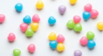 Colorful Heart Candies