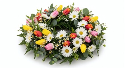 Colorful Floral Wreath