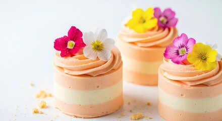 Floral Decorated Desserts