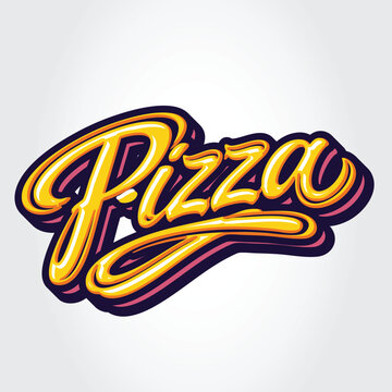Hand Lettering Typography logo Vector Template