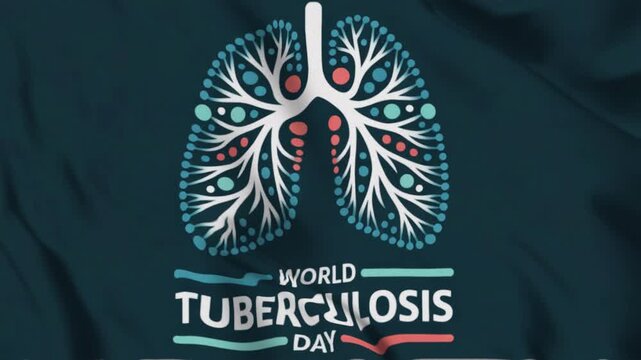 Featuring World Tuberculosis Day in a waving flag style, Great for opening videos, campaign videos, greetings