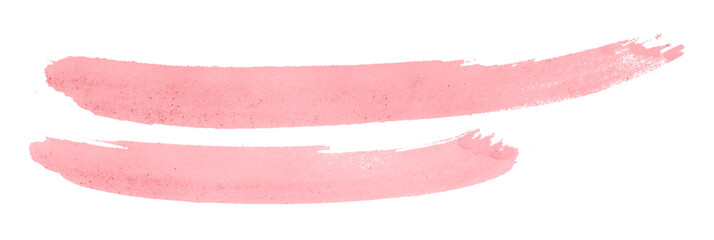 pink watercolor background. Artistic hand paint. Isolated on transparent background.