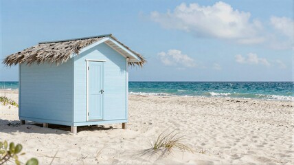 beach hut on the beach