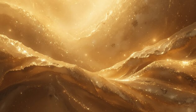 Cosmic swirls of golden light and celestial textures in a dreamy space landscape. fondos bonitos. fondos bonitos