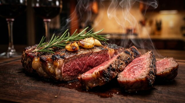 lamb chops on a grill