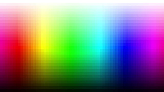 Abstract Digital Pixelated Color Spectrum color pallets 