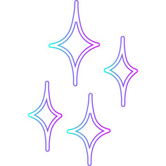 Obraz premium Neon Cute Handdrawn School