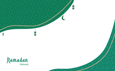 Modern Islamic Ramadan Corner Decoration Background Vector