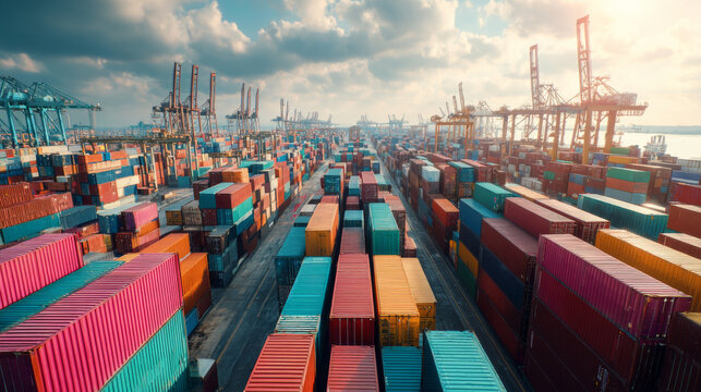 Container Yard Aerial