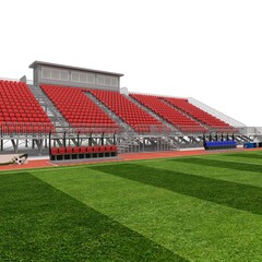 Obraz premium 3d render of outdoor futsal arena