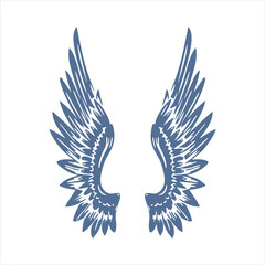 Obraz premium Wing illustration design, suitable for logos and design elements