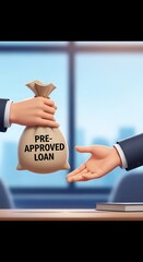 Loan Approval Handshake Business Transaction.