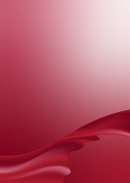 Luxurious design with red color gradation and minimalist red fabric texture