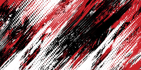 Gaming esport background striking stripes electric banner vector illustration design red black grunge brush wing comic pattern modern abstract concept livery stripes decal paint splash splatter.eps 10 © Samsul