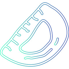 Neon School Ruler Doodle