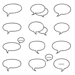 Obraz premium Vector Speech Bubbles for Social Media and Communication Templates Design