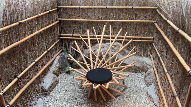 Zen Bamboo Throne Chair Design