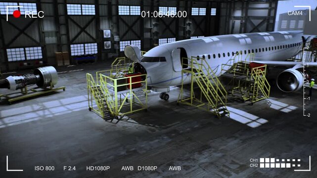 Aerospace Maintenance. Aircraft Repair Facility
