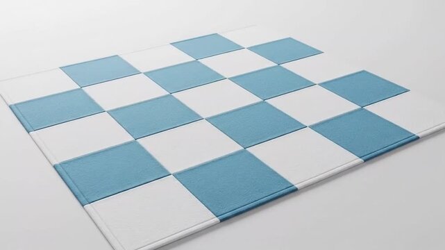 Dynamic Chessboard Pattern Transformation with Moving and Wrinkled Tile Surfaces for Visual Art Projects