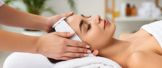 Relaxing massage session in a serene spa sanctuary