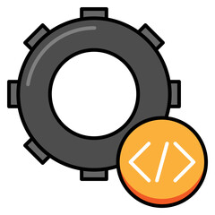 Fototapeta premium Programming Language Sticker
