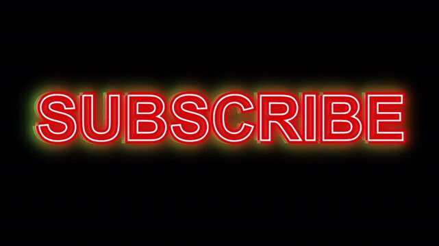 A neon sign that says subscribe