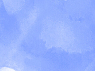 Obraz premium Abstract watercolor painting with a range of soft blue shades creating a dreamy effect. The texture is gentle, reminiscent of a cloudy sky or soft brushstrokes