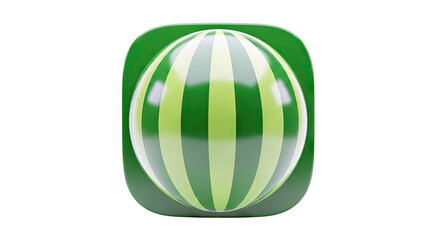 3D Watermelon Icon