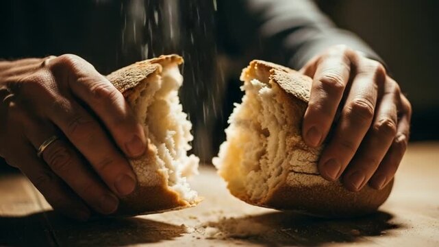 Breaking Bread - A Symbol of Sharing and Community.
