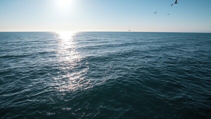 sea waves and blue sky