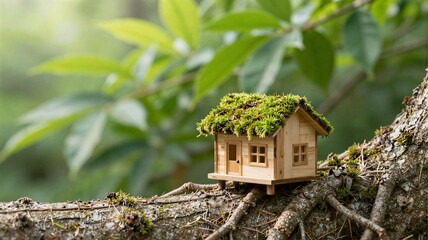 bird house in the forest