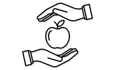 サーキュラーエコノミーの核：資源を大切に守り共有するシェアリングのアイコン