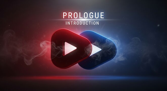 Play Button Video Prologue Introduction.