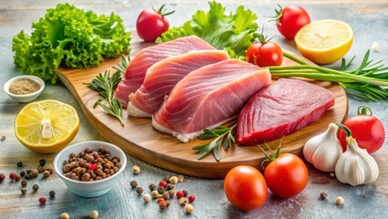  healthy tuna ingredient shot bright and airy food