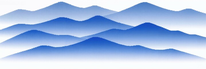 Ink blue gradient mountains