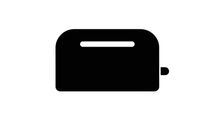 Obraz premium This modern toaster icon represents breakfast preparation, kitchen appliances, and daily home routines. The visual symbolizes quick cooking, convenience, and household food preparation. Ideal for kitc