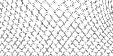Closeup Of Chain Link Fence Mesh With Repeating Grid Pattern And Industrial Texture