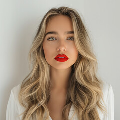 금발 여자 모델