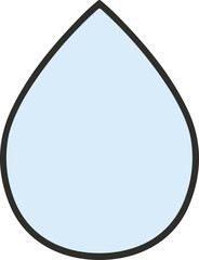 빗방울 일러스트, 비구름