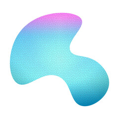 Abstract gradient colorful blob fluid shape element modern colorful blob digital art Illustration