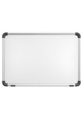 Whiteboard with Silver Frame and Dark Corners - Isolated Mockup