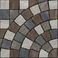 stone pavement texture round textured stone.