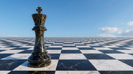  Marble King Chess Piece Giant Board Sky