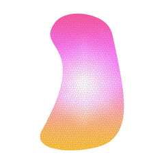 Abstract gradient colorful blob fluid shape element modern colorful blob digital art Illustration