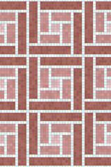 Scandinavian style seamless mosaic tiles pattern