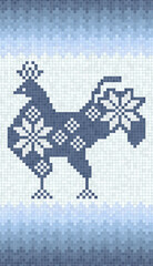 Scandinavian style seamless mosaic tiles pattern